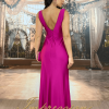 Vestido de Festa Longo Fucsia - Imagem 2