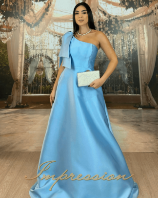 Vestido de Festa Longo Azul Serenity