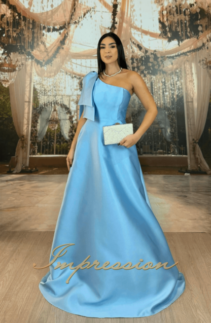 Vestido de Festa Longo Azul Serenity