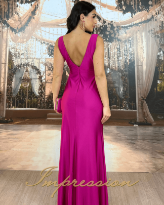 Vestido de Festa Longo Fucsia