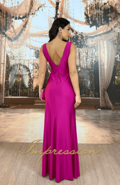 Vestido de Festa Longo Fucsia - Imagem 2