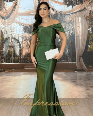 Vestido de Festa Longo Verde Oliva