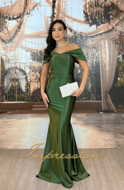 Vestido de Festa Longo Verde Oliva