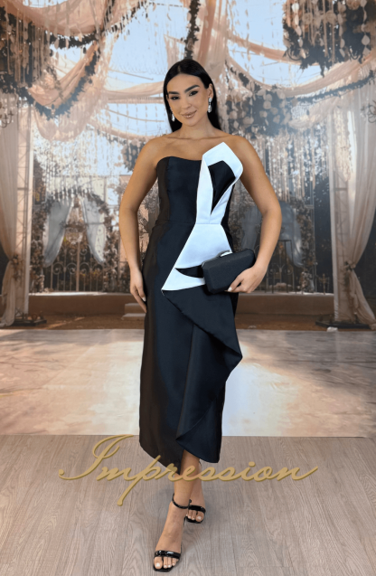 Vestido de Festa Midi Preto