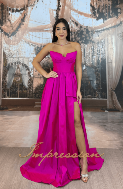 Vestido de Festa Longo Pink