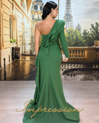 Vestido de Festa Longo Verde Oliva