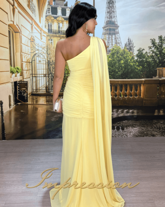 Vestido de Festa Longo Amarelo