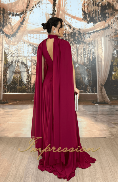Vestido de Festa Longo Marsala Dois em Um - Imagem 2
