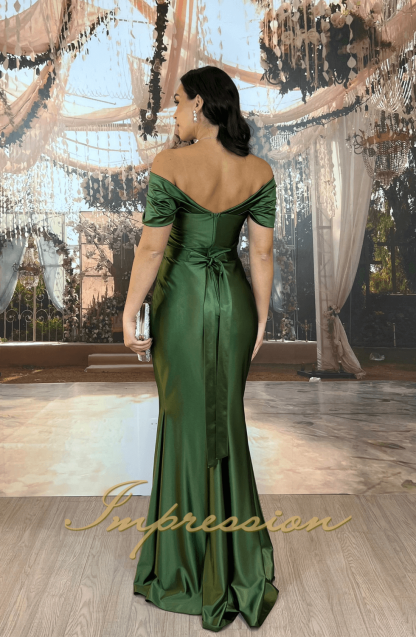 Vestido de Festa Longo Verde Oliva - Imagem 2