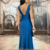 Vestido de Festa Longo Azul Petroleo - Imagem 2