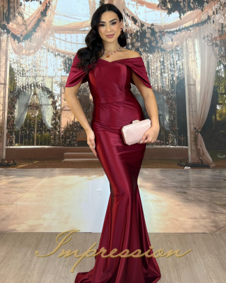 Vestido de Festa Longo Marsala