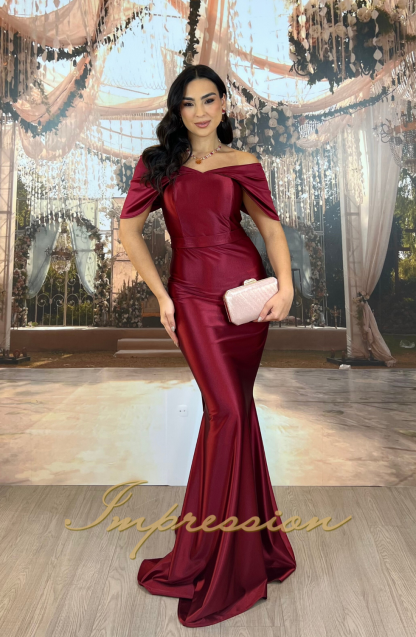 Vestido de Festa Longo Marsala