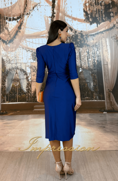 Vestido de Festa Midi Azul Marinho - Imagem 2