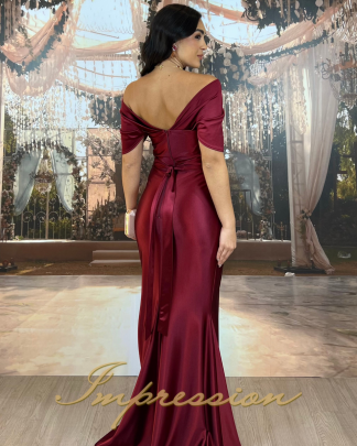 Vestido de Festa Longo Marsala