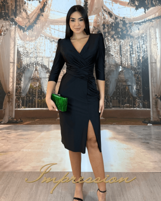 Vestido de Festa Midi Preto