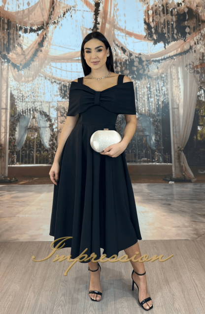 Vestido de Festa Midi Preto - Imagem 2