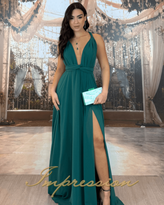 Vestido de Festa Longo Verde Esmeralda