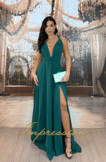 Vestido de Festa Longo Verde Esmeralda