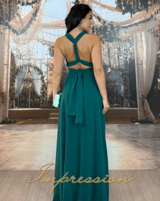 Vestido de Festa Longo Verde Esmeralda