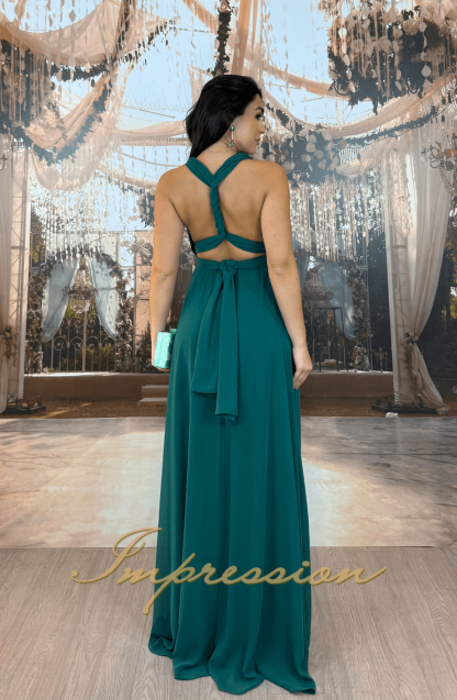 Vestido de Festa Longo Verde Esmeralda - Imagem 2