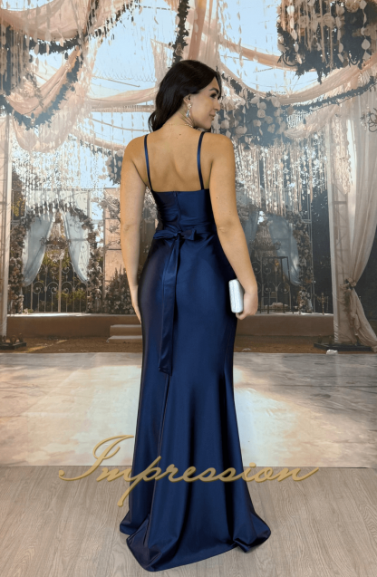 Vestido de Festa Longo Azul Marinho - Imagem 2