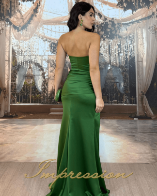 Vestido de Festa Longo Verde Oliva