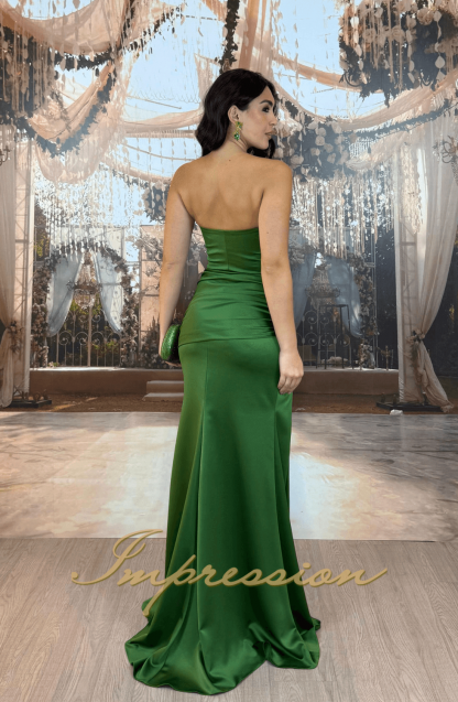 Vestido de Festa Longo Verde Oliva - Imagem 2