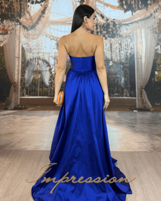 Vestido de Festa Longo Azul Royal