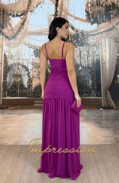 Vestido de Festa Longo Fucsia - Imagem 2