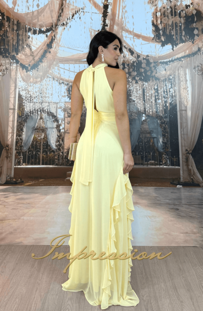 Vestido de Festa Longo Amarelo - Imagem 2