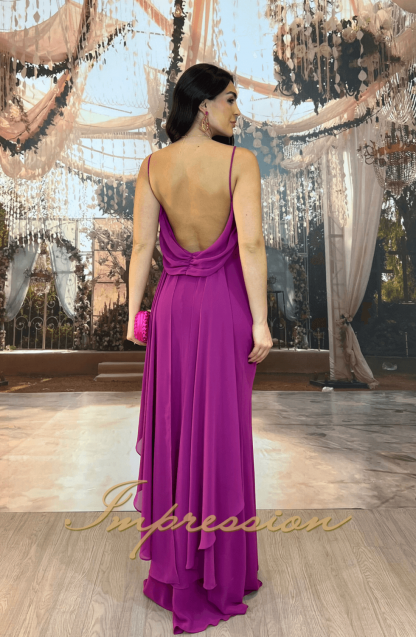 Vestido de Festa Longo Fucsia - Imagem 2