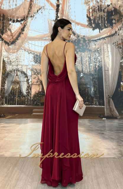 Vestido de Festa Longo Marsala - Imagem 2