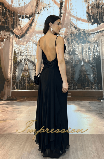 Vestido de Festa Longo Preto - Imagem 2