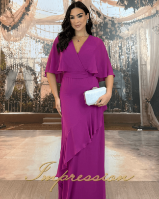 Vestido de Festa Longo Fucsia