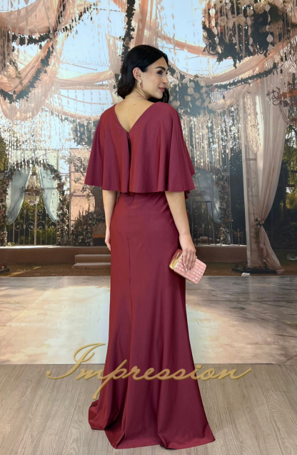 Vestido de Festa Longo Rosa Canela - Imagem 2