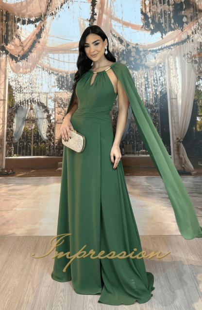Vestido de Festa Longo Verde Oliva
