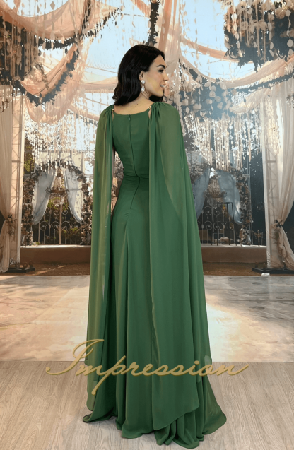 Vestido de Festa Longo Verde Oliva - Imagem 2