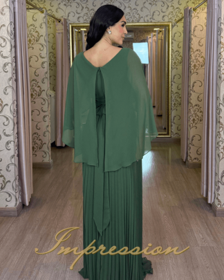 Vestido de Festa Longo Verde Oliva