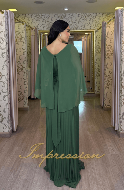 Vestido de Festa Longo Verde Oliva - Imagem 2