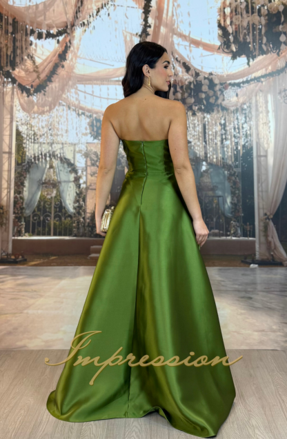 Vestido de Festa Longo Verde Oliva - Imagem 2