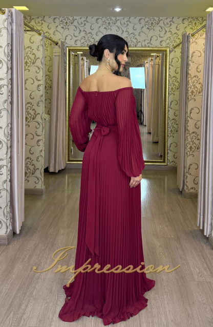 Vestido de Festa Longo Marsala - Imagem 2