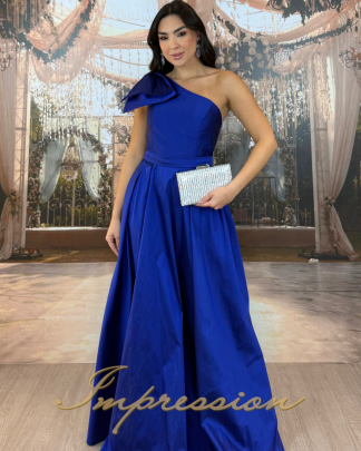 Vestido de Festa Longo Azul Royal