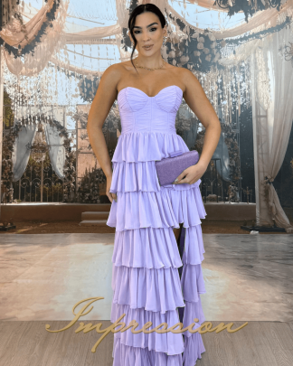 Vestido de Festa Longo Lilás