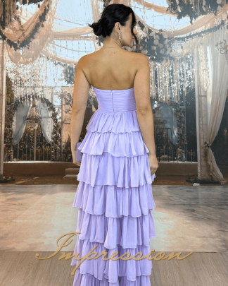 Vestido de Festa Longo Lilás