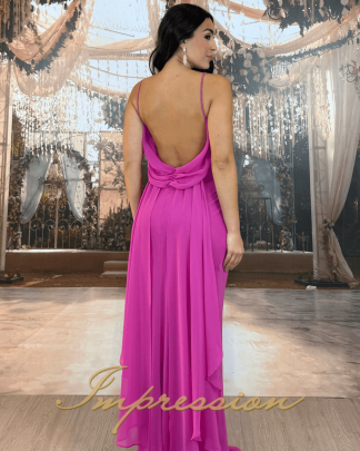 Vestido de Festa Longo Pink