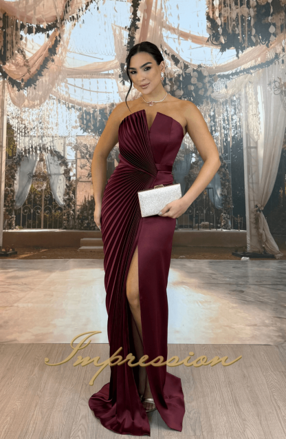 Vestido de Festa Longo Marsala