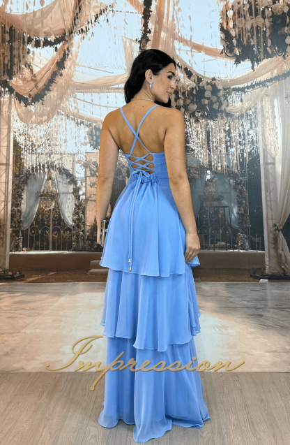 Vestido de Festa Longo Azul Serenity - Imagem 2