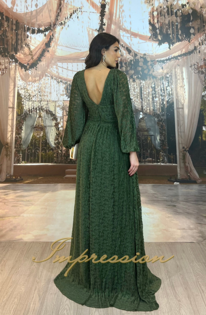 Vestido de Festa Longo Verde Oliva - Imagem 2