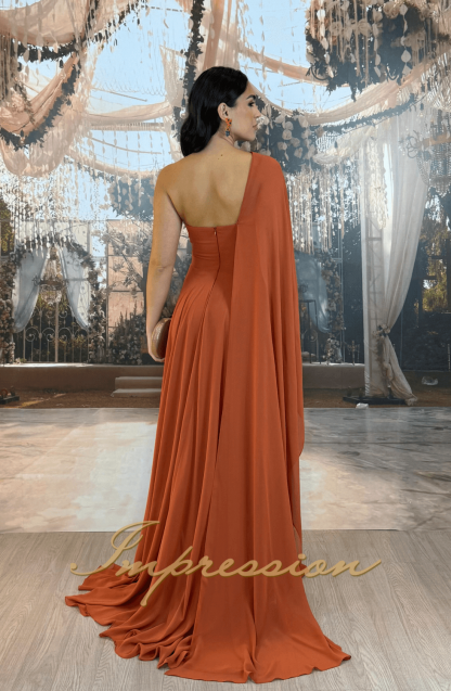 Vestido de Festa Longo Terracota - Imagem 2