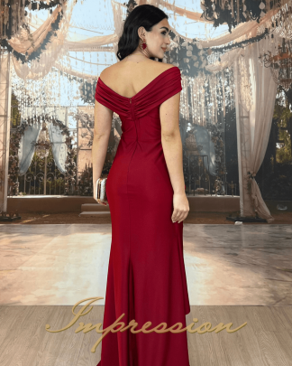 Vestido de Festa Longo Marsala